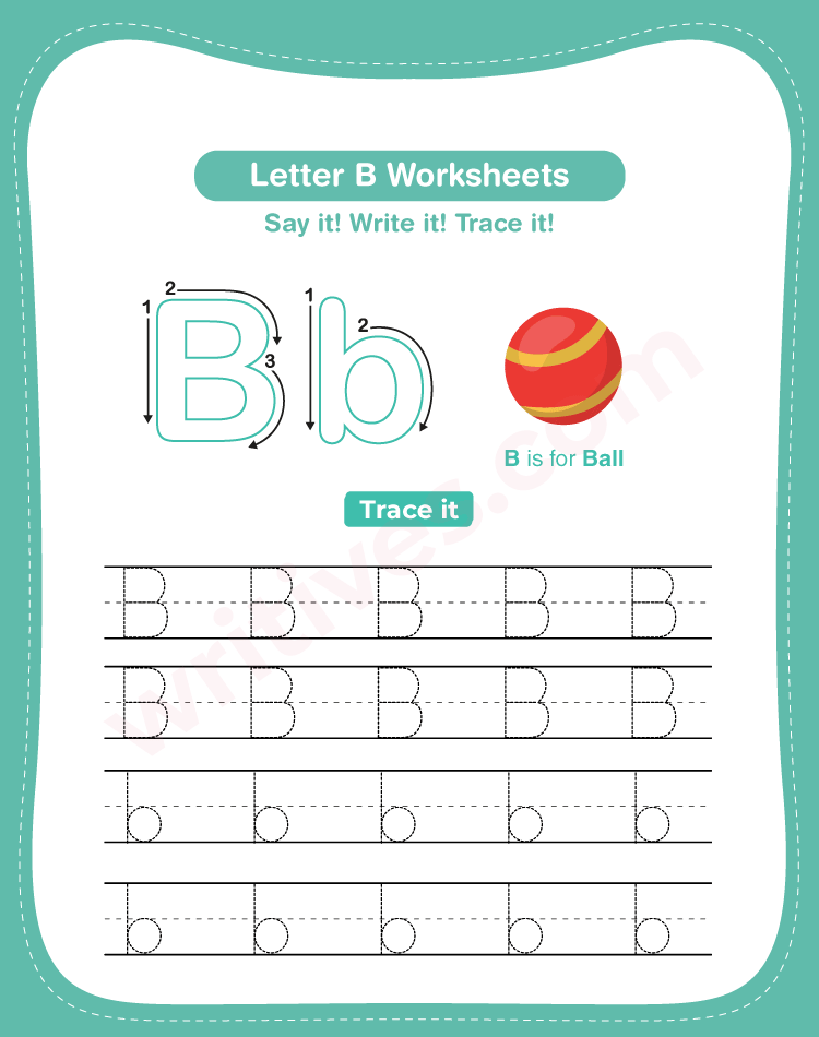 Letter A worksheets for kids